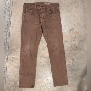 AG Adriano Goldschmied Men's Brown Matchbox Jeans